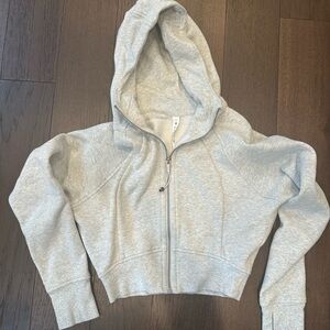 Lululemon scuba cropped full zip hoodie